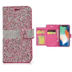 Full Diamond Wallet Galaxy Note 8- Pink