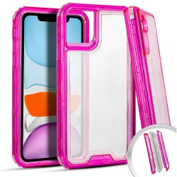 Clear Defender iPhone 12/ 12 Pro- Pink