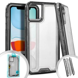 Clear Defender iPhone 12/ 12 Pro- Black
