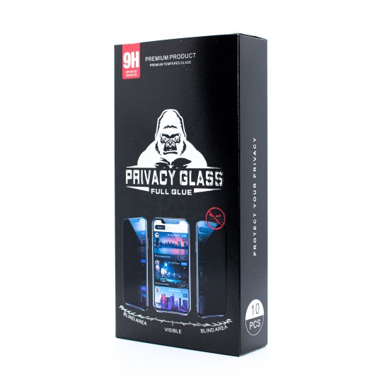 iPhone 12 Mini Tempered Glass Privacy Full Glue 10pcs