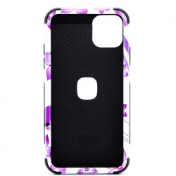 iPhone 11 Pro Glossy TPU Soft Silicon Cases - Purple Lavender Flower 