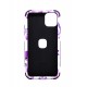 iPhone 11 Glossy TPU Soft Silicon Cover - Purple Lavender Flowers