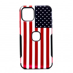 iPhone 11 Pro Glossy TPU Soft Silicon Cover - American Flag 