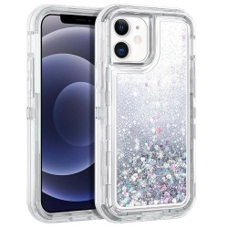 iPhone 12 Pro Max Defender Liquid Case- Silver