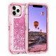 iPhone 12 Pro Max Defender Liquid Case- Pink