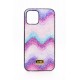 iPhone 12 Mini Glitter Pink Lilac Rainbow Gradient Waves Cover