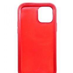 iPhone 12 mini Liquid Silicone Hard Extra Protective Case - Red