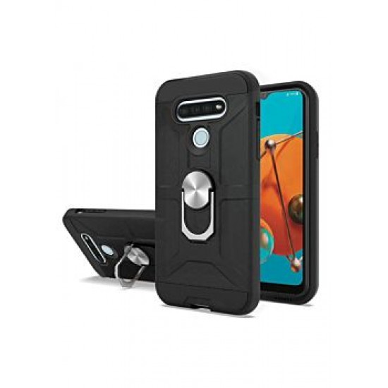 Magnetic Kickstand Case For Motorola G Stylus- Black