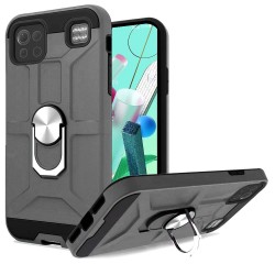 Ring Kick Stand Case For LG K92 5G- Gray