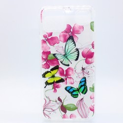 Clear Flower Case For LG K92 5G- Butterflies & Flower