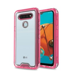 LG K 51 Liquid Defender Clear Pink 