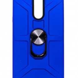 Ring Kick Stand Case For LG K92 5G- Blue