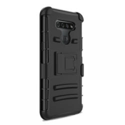 LG K51 Holster Defender Case- Black