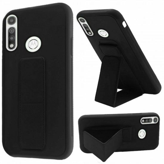 Foldable Magnetic Case For Motorola G Fast- black