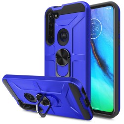 Magnetic Kickstand Case For Motorola G 8 Play- Blue