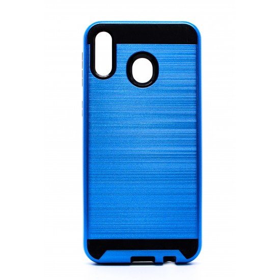 Brushed Metal Case For Galaxy J 3 2018- Blue