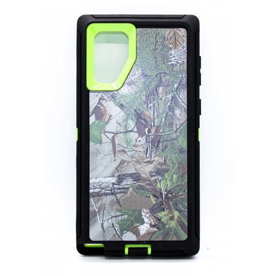 Samsung Galaxy Note10 Defender Case Green Camo