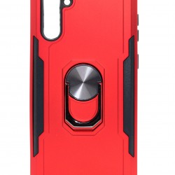 Samsung Galaxy S10 Plus Magnetic Ring Kickstand Red