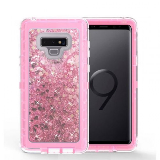 Samsung Galaxy Note 9 Liquid Defender Glitter PInk