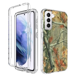 iPhone 12/12 Pro CLEAR 2-IN-1 FLOWER DESIGN CASE Camouflage