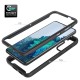 Samsung S 21 Full Body Clear Rugged Case- Blue