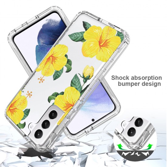 Samsung Galaxy S20 Plus Clear 2-in-1 Floral Case Yellow 