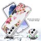 Samsung S21 Plus Clear 2-in-1 Flower Design PINK WITH Butterfly