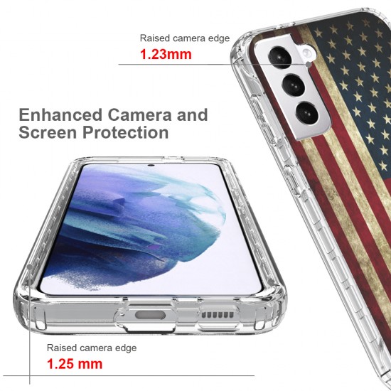 Samsung Galaxy S20 Plus Clear 2-in-1 Case American Flag