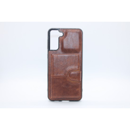 Samsung Galaxy S21 Plus Back Wallet Leather Brown 
