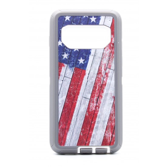 Samsung Galaxy S10 Plus Defender With Belt Clip - American Flag