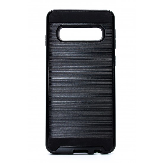 Samsung Galaxy S10 Plus Brushed Metal Case - Black
