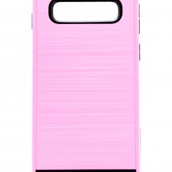 Samsung Galaxy S10 Brushed Metal Case - Pink