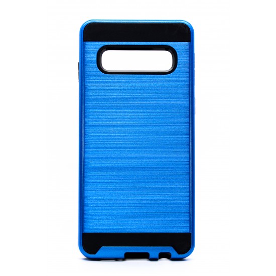 Samsung Galaxy S10 Plus Brushed Metal Case - Blue