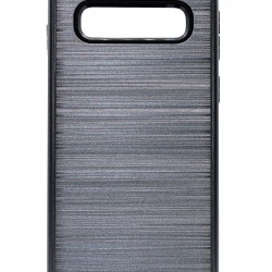 Samsung Galaxy S10 Brushed Metal Case - Grey 