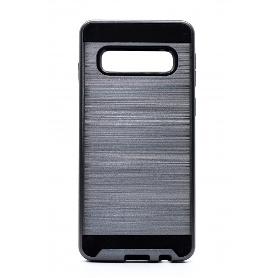 Samsung Galaxy S10 Brushed Metal Case - Grey 