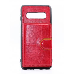 Samsung Galaxy S10 Back Wallet Case Case - Red
