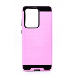 Brush Metal Case For Galaxy S-21 - Light Pink