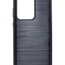 Brush Metal Case For  Galaxy A02 S - Gray