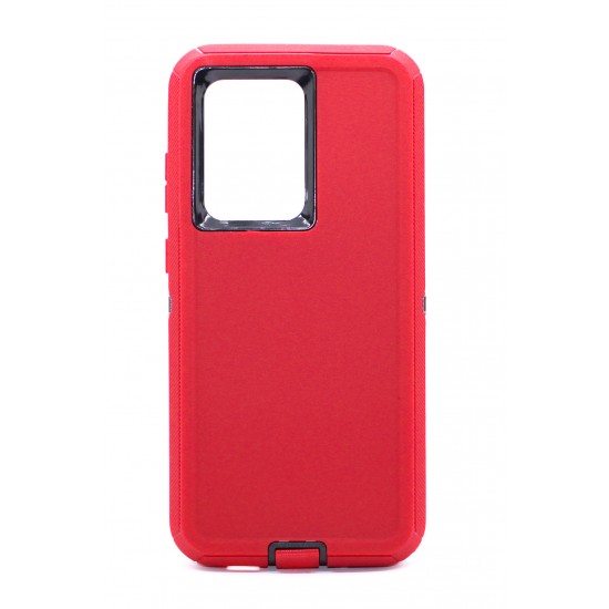 Heavy Duty Defender Case for Galaxy S 21 Plus- Red