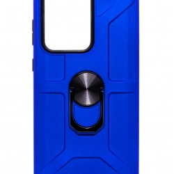 Heavy Duty Magnetic Stand Case For Galaxy S-21 - Blue