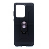 Heavy Duty Magnetic Stand Case For Galaxy S-21 - Black