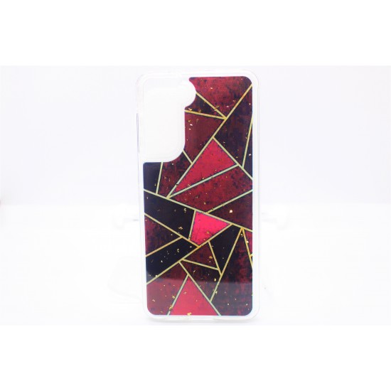 Galaxy S-20 FE 5G  Electroplated Case- Red And Black