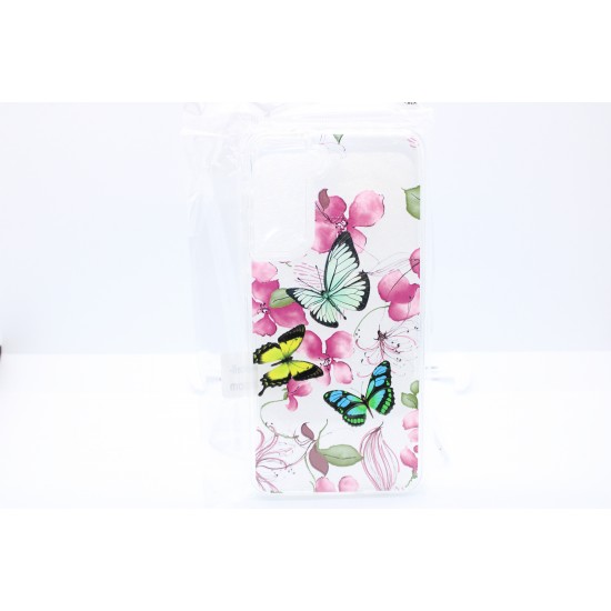 SAMSUNG S21 Plus Clear Flower Case- Butterflies & Flower
