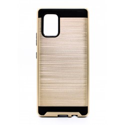 Brush Metal Case For Galaxy S-21 Ultra-  Gold