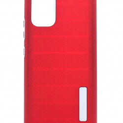 Samsung Galaxy S20 Plus TPU Hybrid Stripe Cases Red
