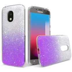 Clear Color Gradient Case For Galaxy J 3 2018- Purple