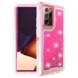 Liquid Glitter Defender Case For Note 20 Plus/Pro- Pink
