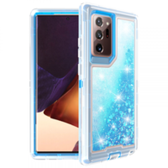 Liquid Glitter Defender Case For Note 20 Plus/Pro- Blue