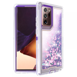 Liquid Glitter Defender Case For Note 20 Plus/Pro- Purple