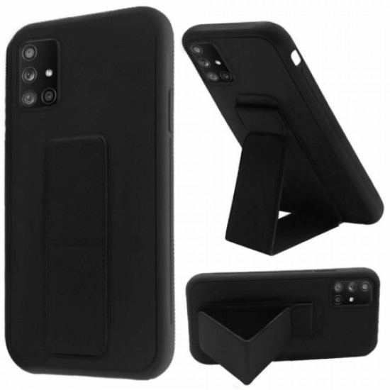 Foldable Magnetic Case For Galaxy S 10 Plus- Black